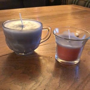 1-3oz hand Crafted candle, 1-1/2oz handcrafted to match